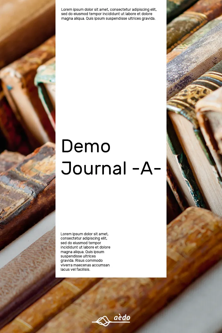 Demo Journal -A- Cover
